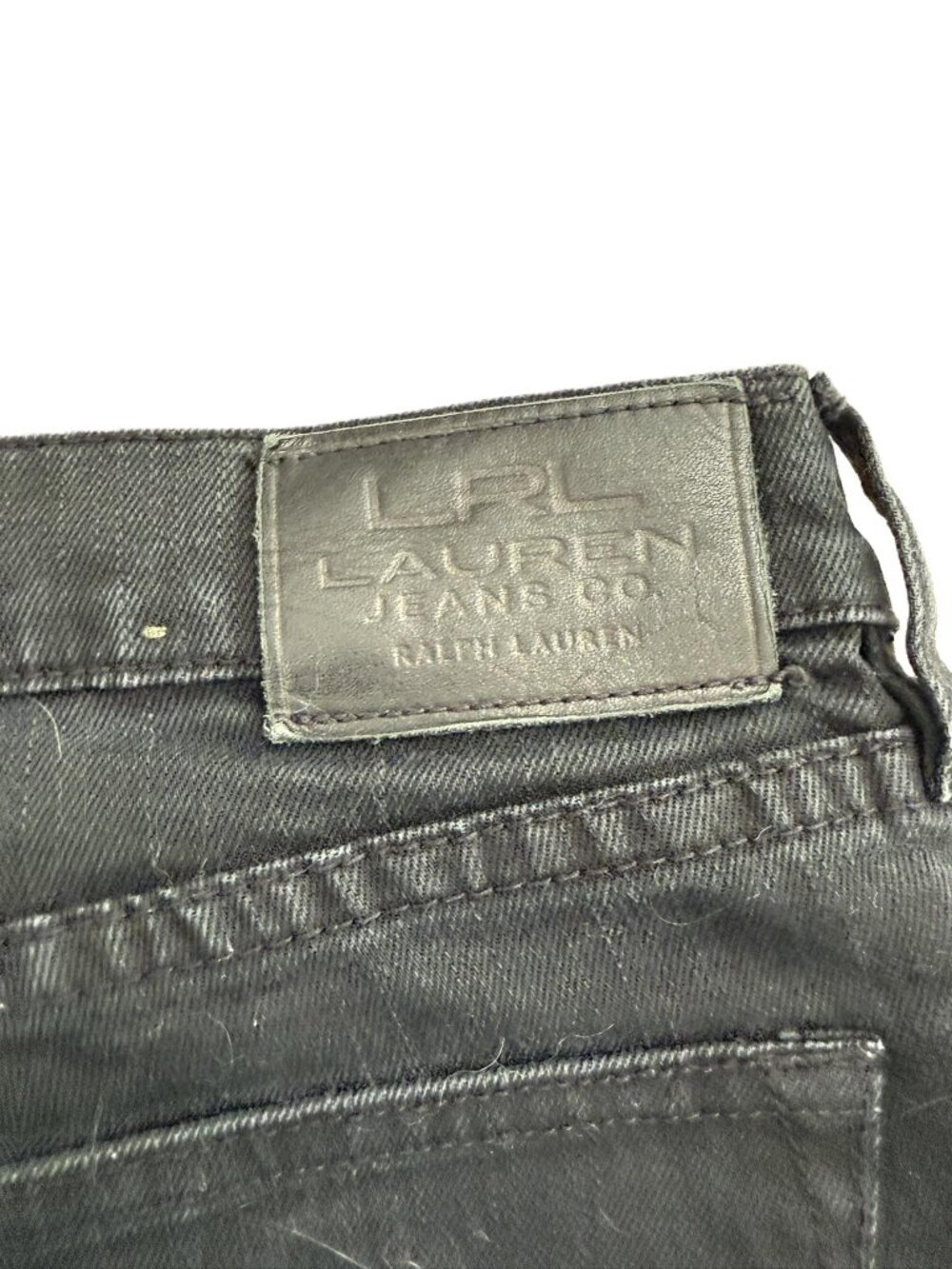 Lauren Jeans Co. Ralph Lauren Black Straight Leg Jeans Size 6 - Picture 5 of 6